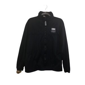 United States Olympic Committe Embroidered Logo 1/4 Zipper Pullover Sz L